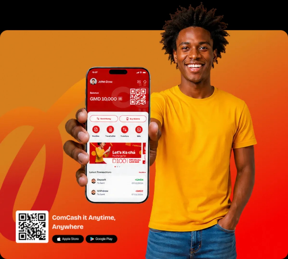 ComCash mobile wallet app