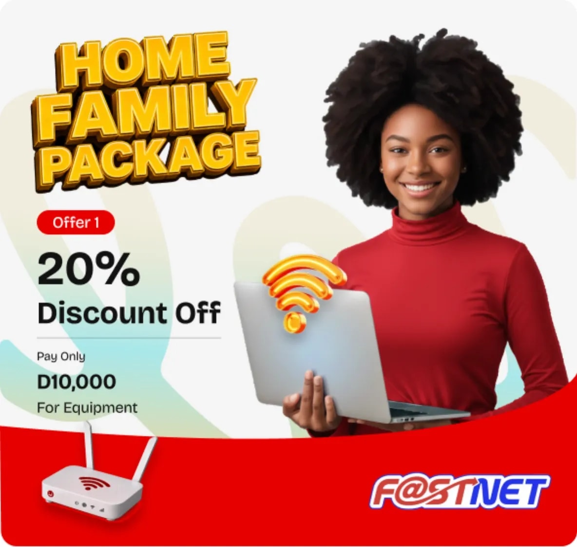 Home Family Package — 20 percent discount offer