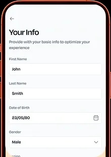 ComCash account creation screen
